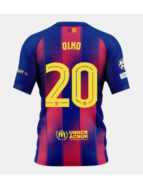 Barcelona Dani Olmo #20 Replika Hemmakläder 2025-26 Kortärmad Barcelona Dani Olmo #20 Replika Hemmakläder 2025-26 Kortärmad